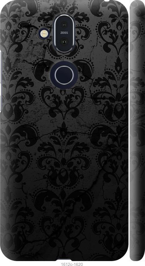 

Чехол на Nokia 8.1 узор черный