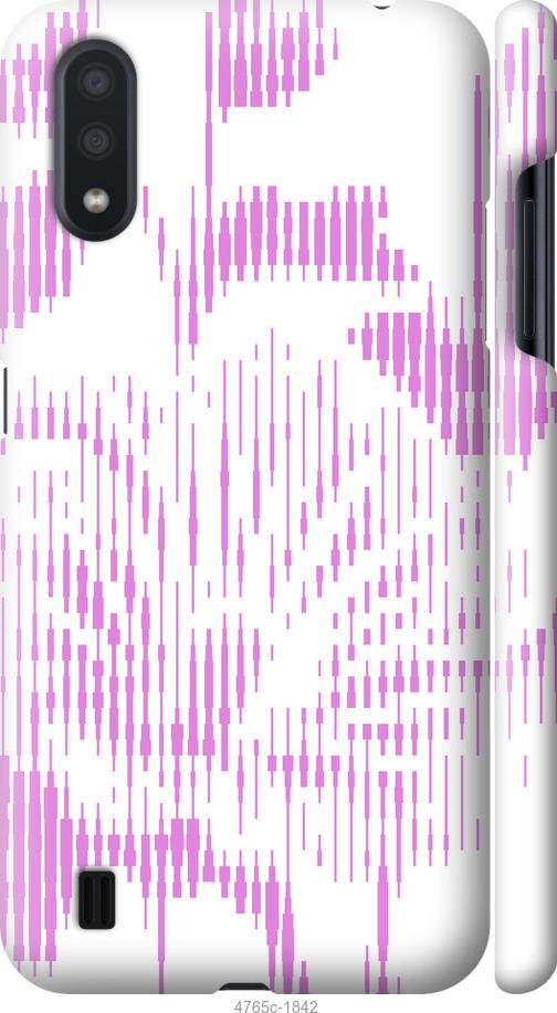 

Чехол на Samsung Galaxy A01 A015F Розовый бутон. Цветок. Pink Flower Bloom