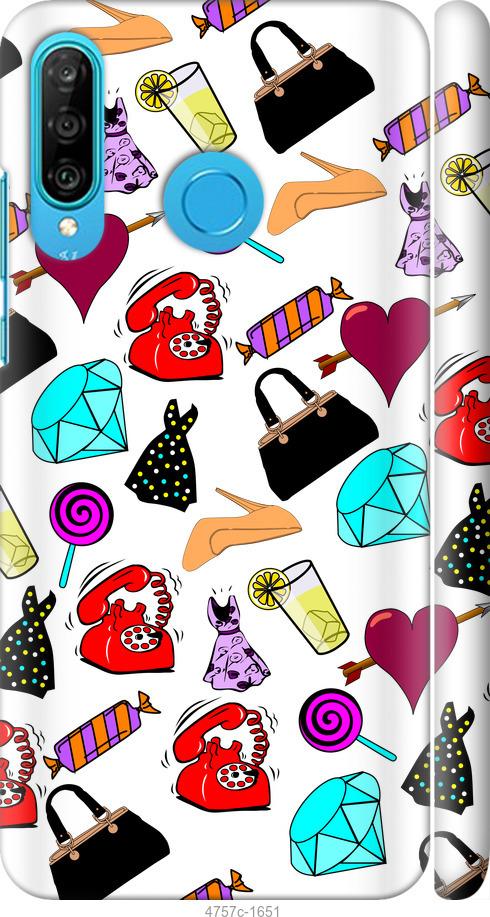 

Чехол на Huawei P30 Lite stickers