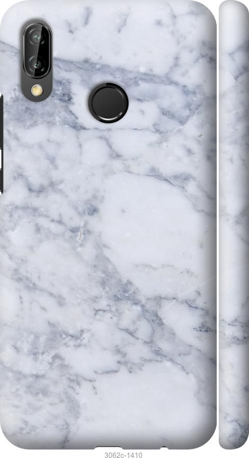 

Чехол на Huawei P20 Lite Голубой мрамор