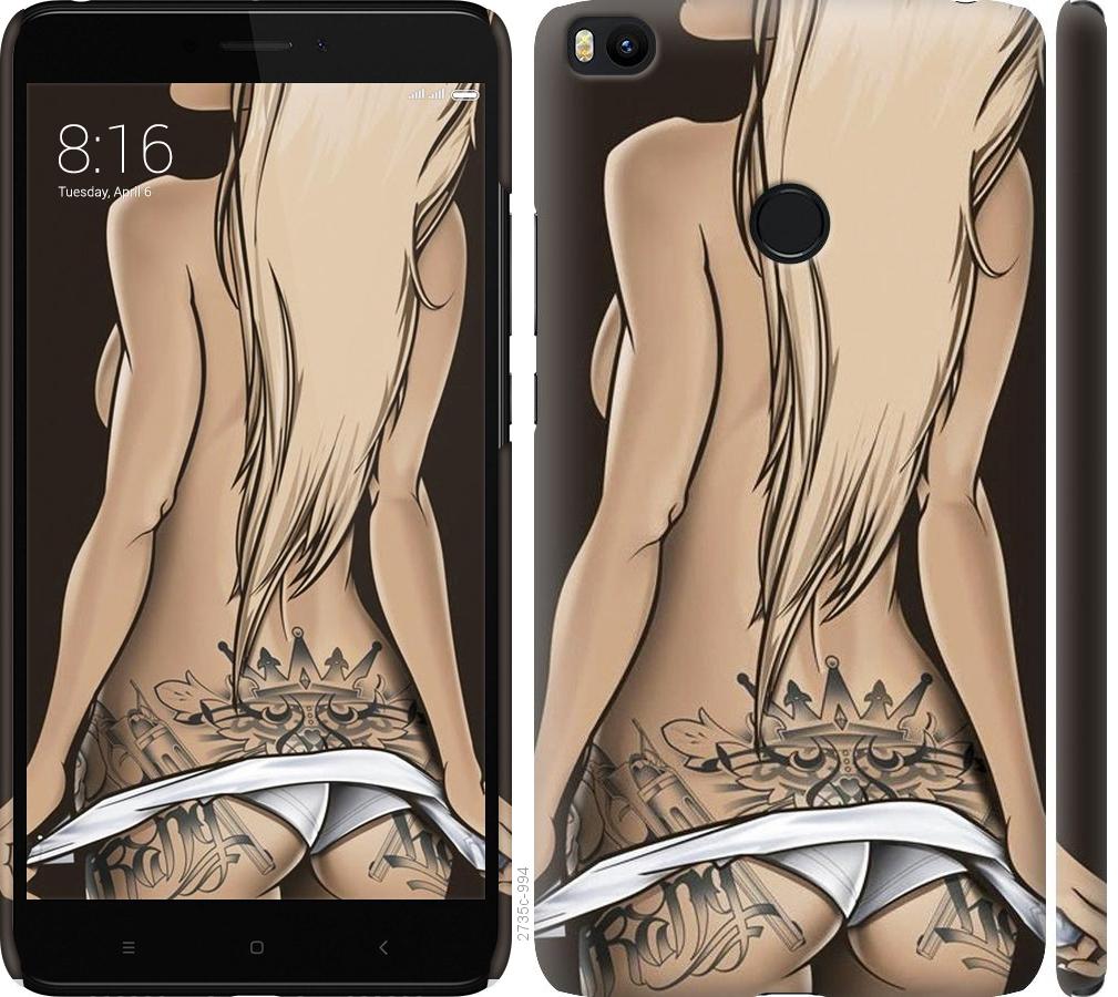 Чехол на Xiaomi Mi Max 2 Девушка с татуировкой