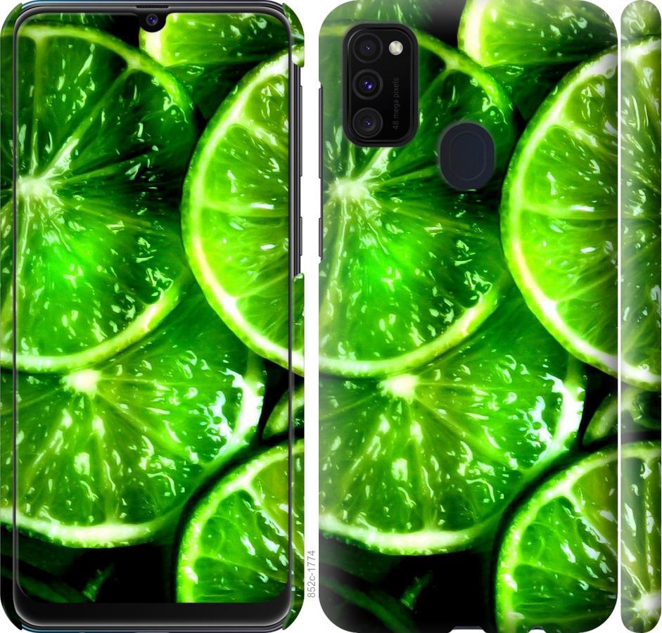 

Чохол на Samsung Galaxy M21 M215F Зелені часточки лимона