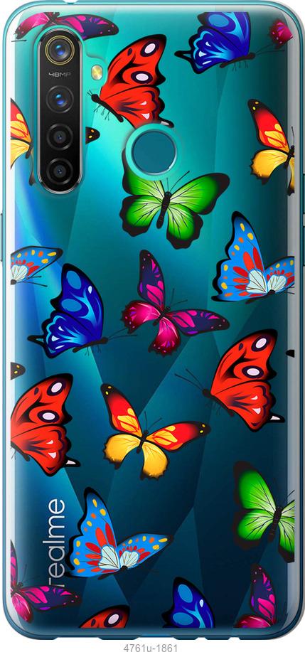 

Чехол на Realme 5 Pro Красочные мотыльки