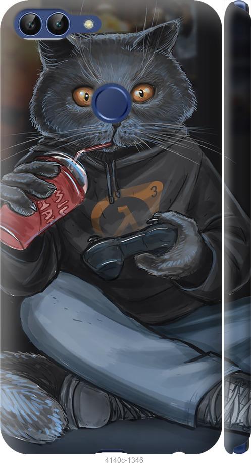 

Чехол на Huawei P Smart gamer cat