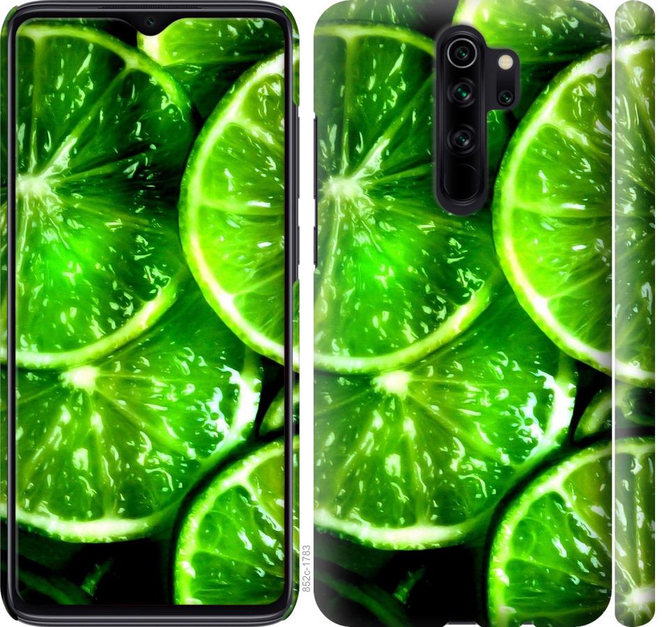 Чехол на Xiaomi Redmi Note 8 Pro Зелёные дольки лимона