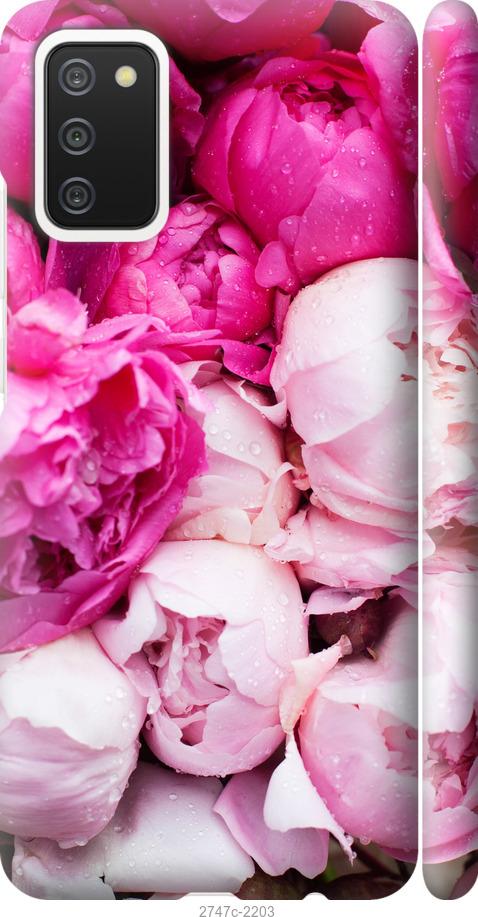 

Чохол на Samsung Galaxy A03s A037F Рожеві півонії