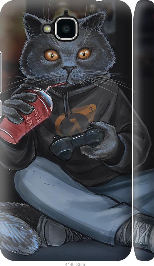 

Чехол на Huawei Y6 Pro gamer cat