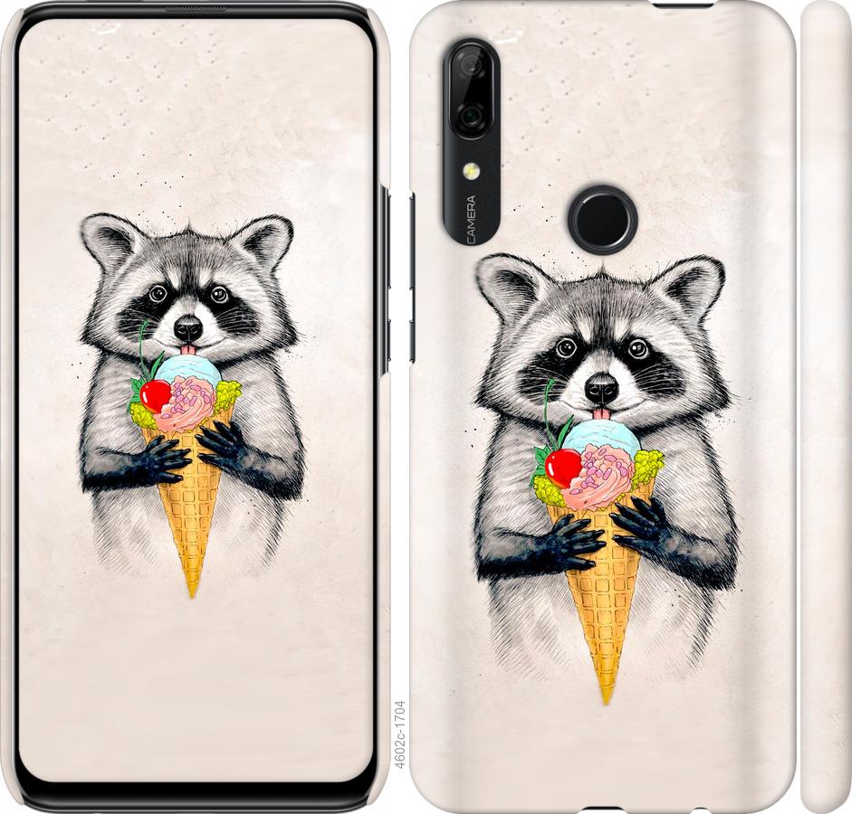 

Чохол на Huawei P Smart Z Єнот з морозивом