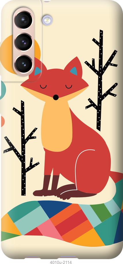 

Чехол на Samsung Galaxy S21 Rainbow fox