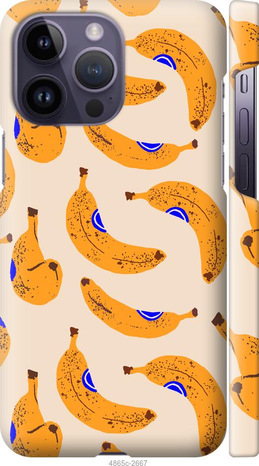 Чехол на iPhone 14 Pro Max Бананы 1