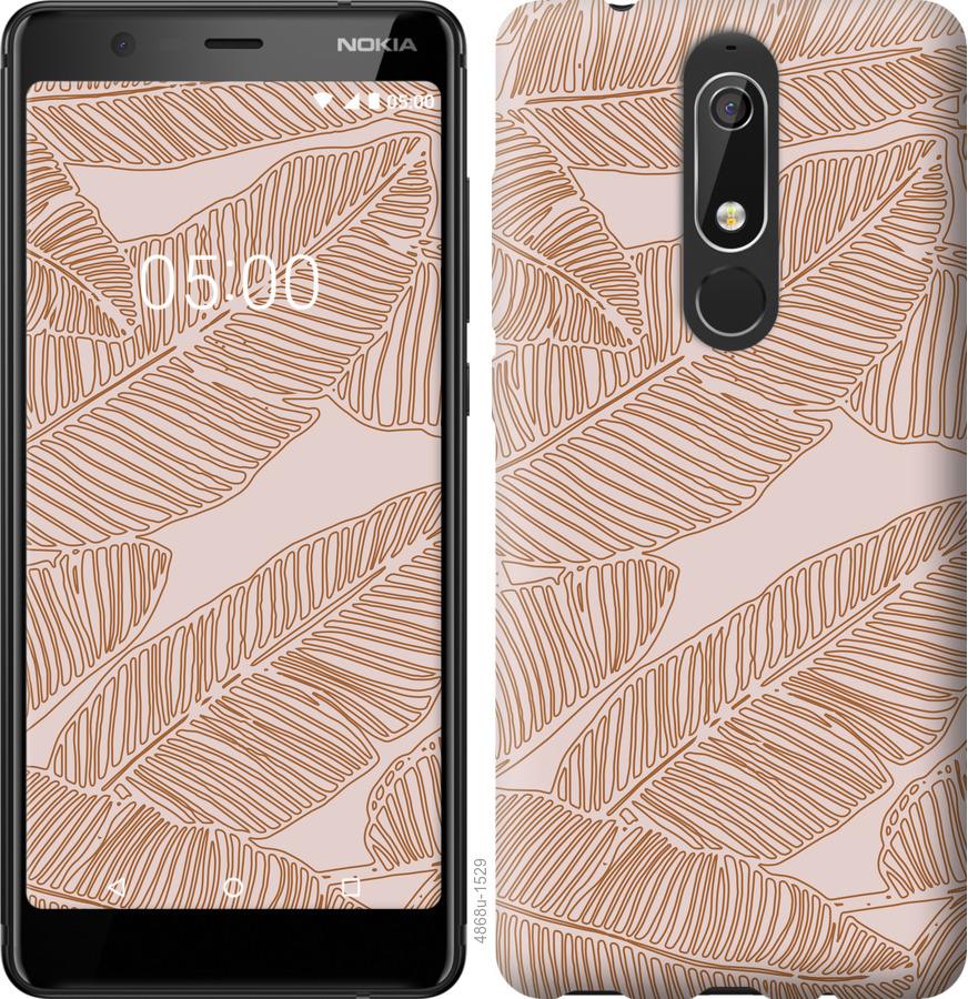 

Чехол на Nokia 5.1 Листья банана