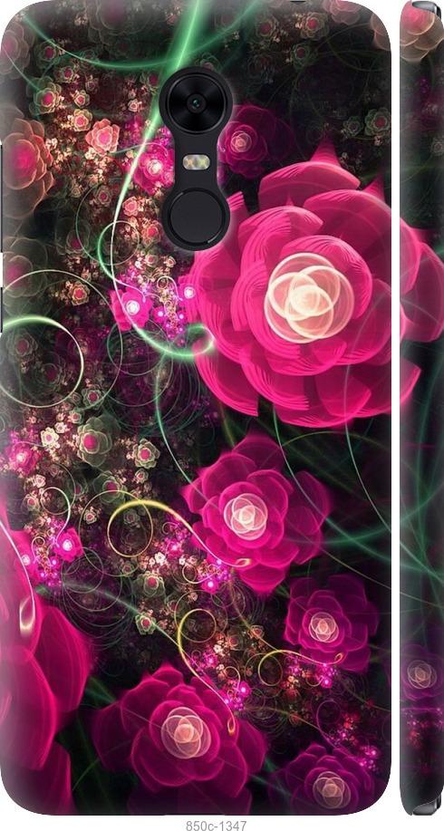 Чехол на Xiaomi Redmi 5 Plus Абстрактные цветы 3