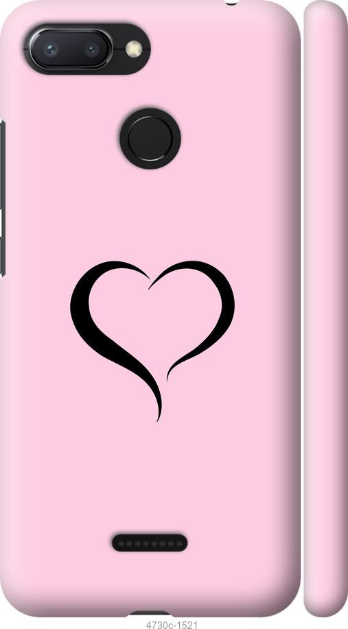

Чехол на Xiaomi Redmi 6 Сердце 1