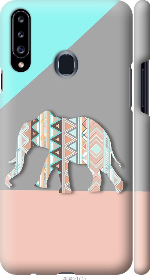 

Чохол на Samsung Galaxy A20s A207F Візерунчастий слон