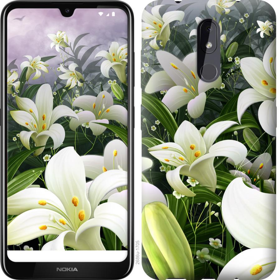 

Чохол на Nokia 3.2 білі лілії