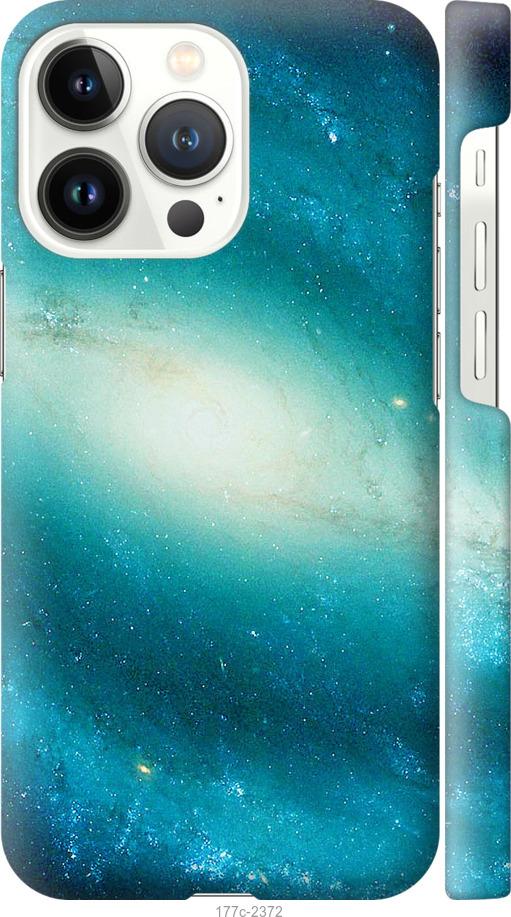 Чехол на iPhone 13 Pro Голубая галактика