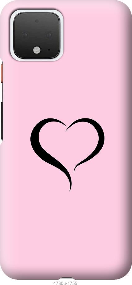 Чехол на Google Pixel 4 Сердце 1