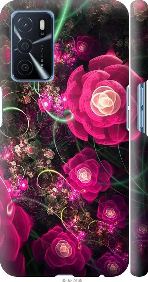 

Чохол на Oppo A16 Абстрактні квіти 3