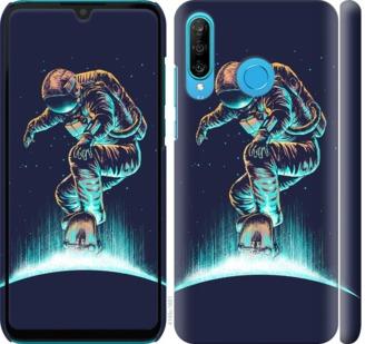 

Чехол на Huawei P30 Lite Космонавт на скейтборде