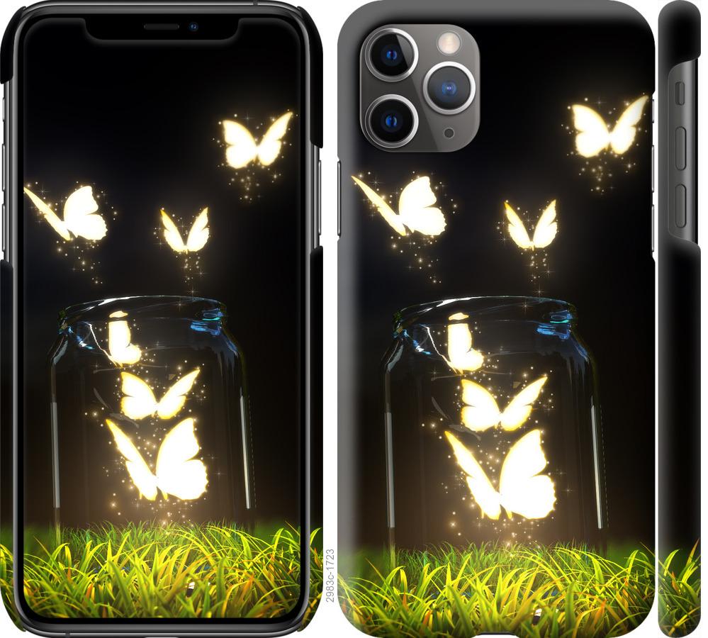 

Чохол на iPhone 11 Pro Max Сяючі метелики
