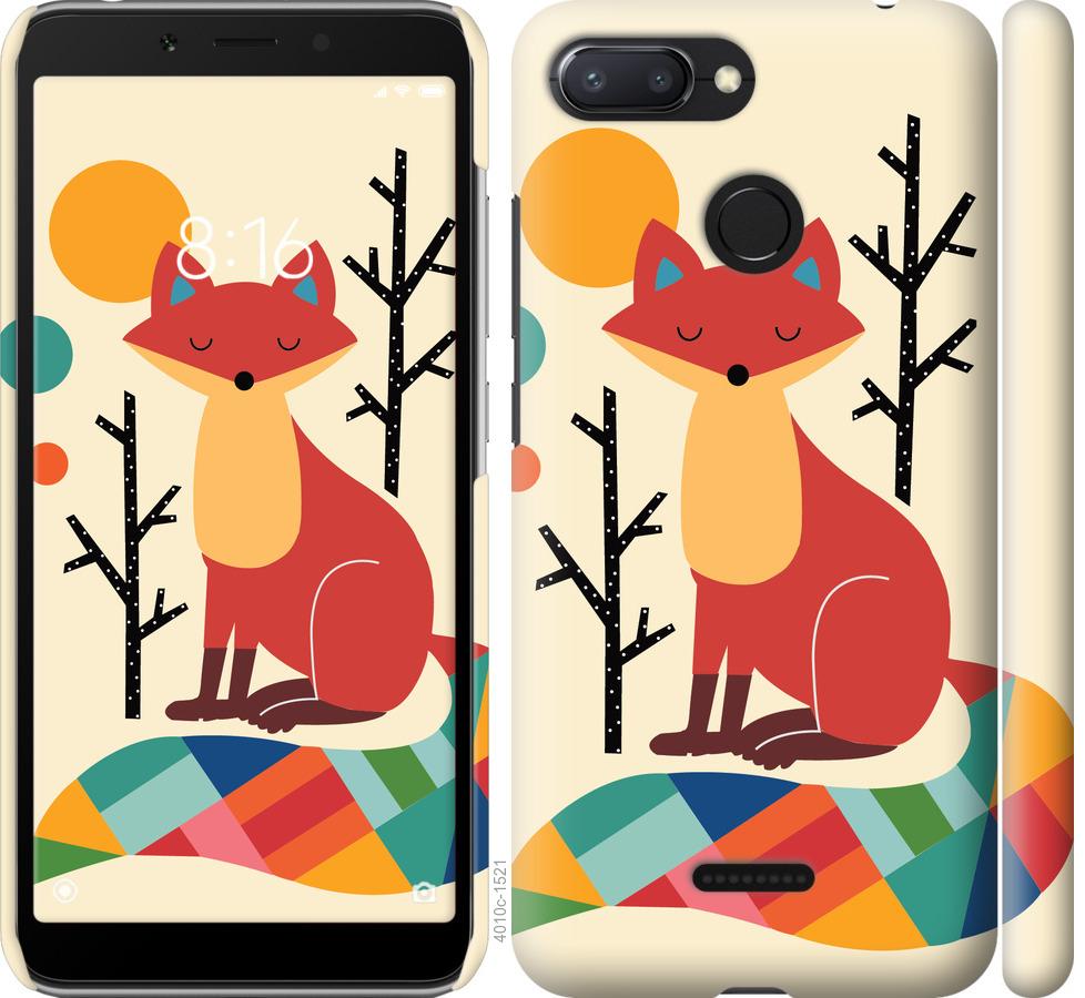 

Чехол на Xiaomi Redmi 6 Rainbow fox