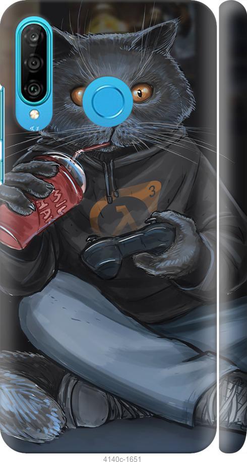 

Чехол на Huawei P30 Lite gamer cat