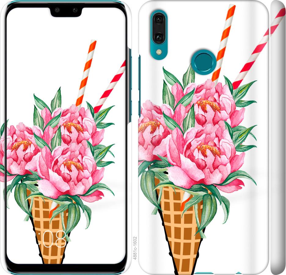 

Чехол на Huawei Y9 2019 Мороженое-пионы