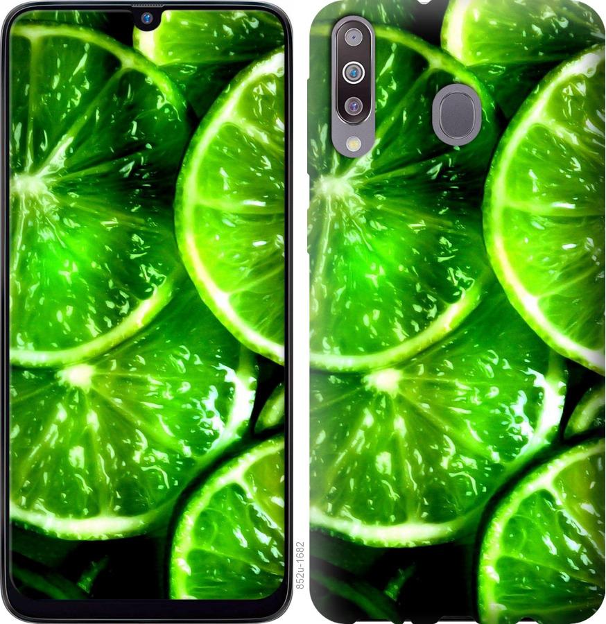 Чохол на Samsung Galaxy M30 Зелені часточки лимона