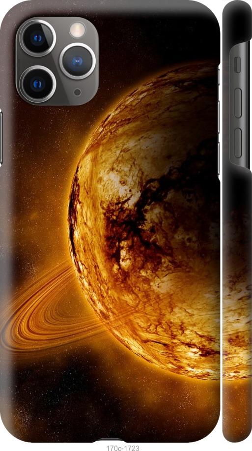 Чохол на iPhone 11 Pro Max Жовтий Сатурн