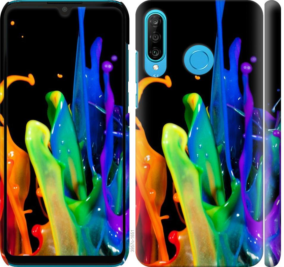 

Чохол на Huawei P30 Lite бризки фарби