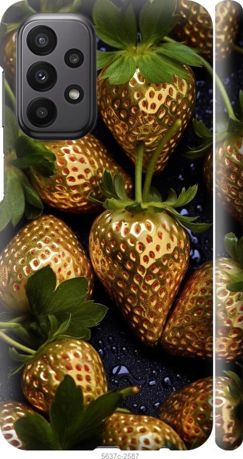 

Чехол на Samsung Galaxy A23 A235F Золотая клубника
