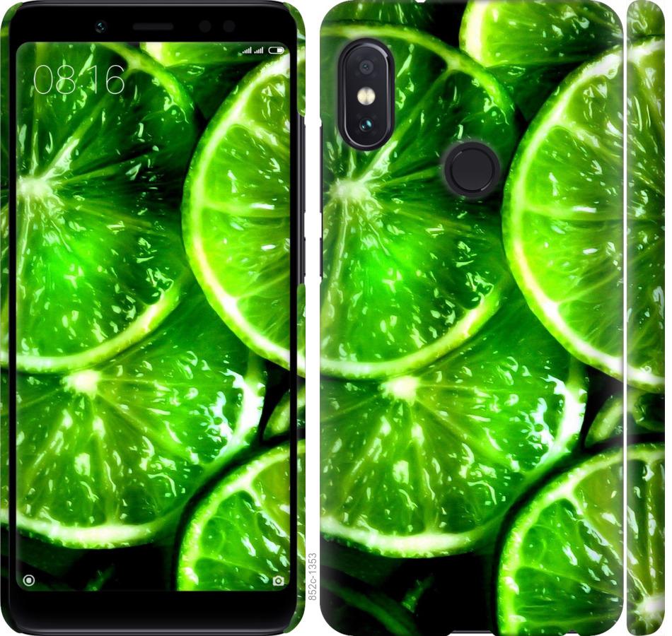 Чохол на Xiaomi Redmi Note 5 Зелені часточки лимона