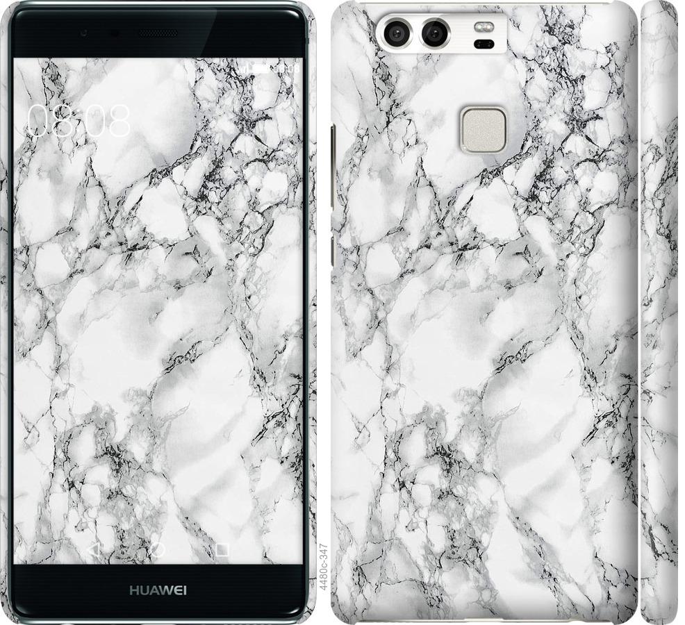 

Чохол на Huawei P9 мармур білий