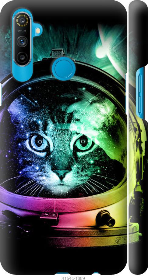 

Чехол на Realme C3 Кот-астронавт