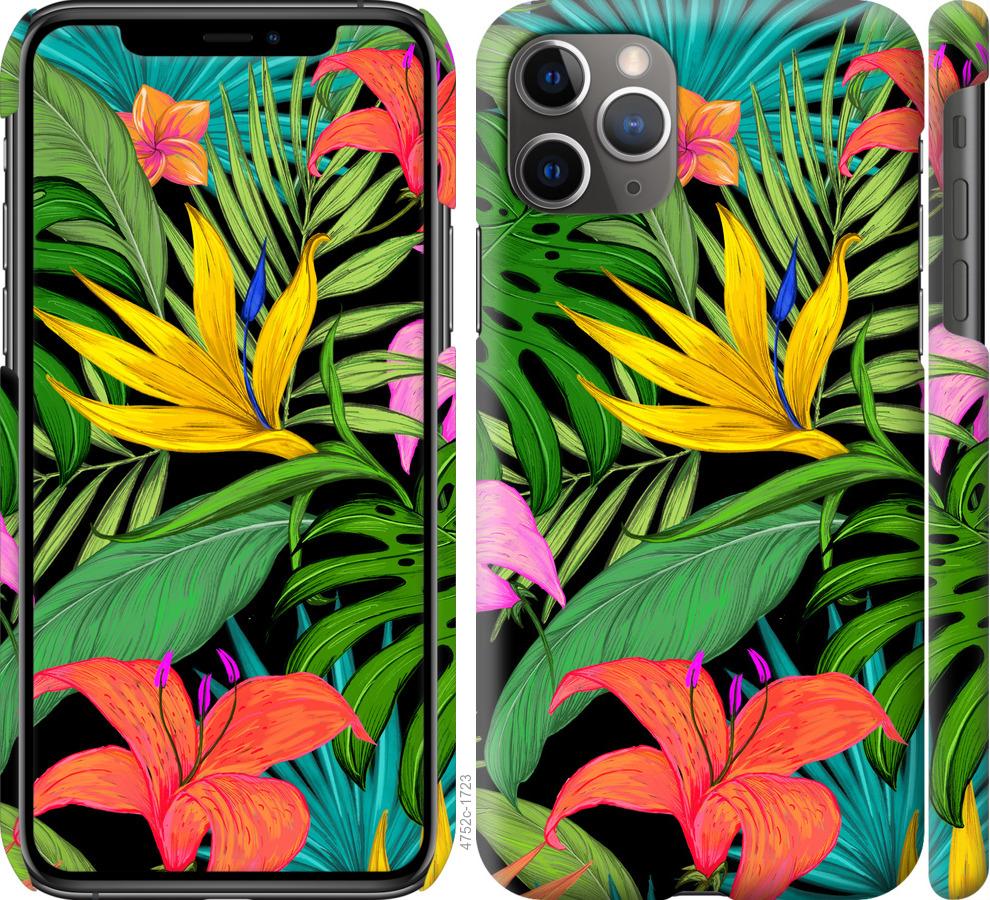 

Чохол на iPhone 11 Pro Max Тропічні листя 1