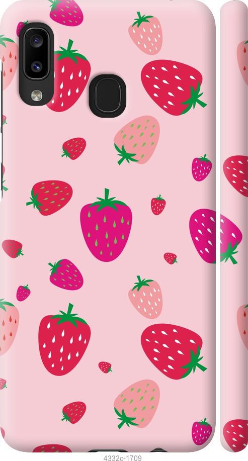 Чохол на Samsung Galaxy A20e A202F Полунички