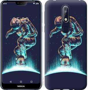 

Чехол на Nokia 7.1 Космонавт на скейтборде