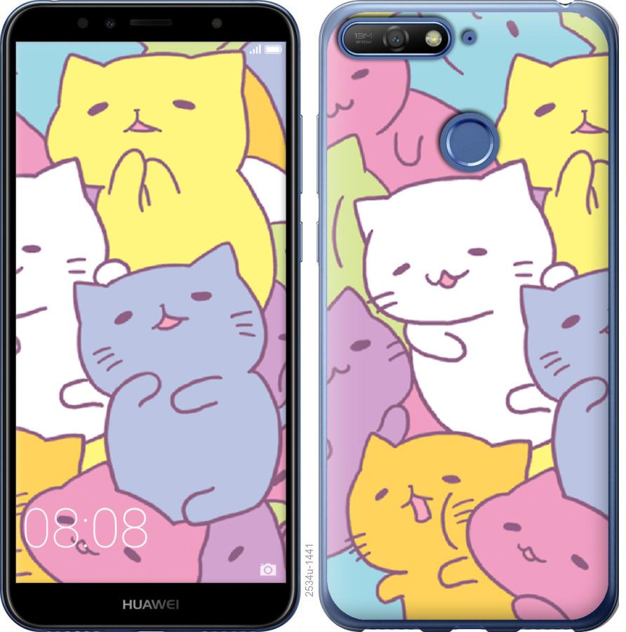 Чехол на Huawei Y6 Prime 2018 Котики