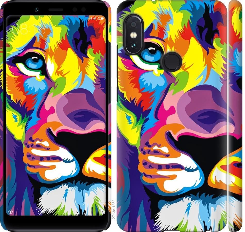 

Чохол на Xiaomi Redmi Note 5 Pro Різнобарвний лев