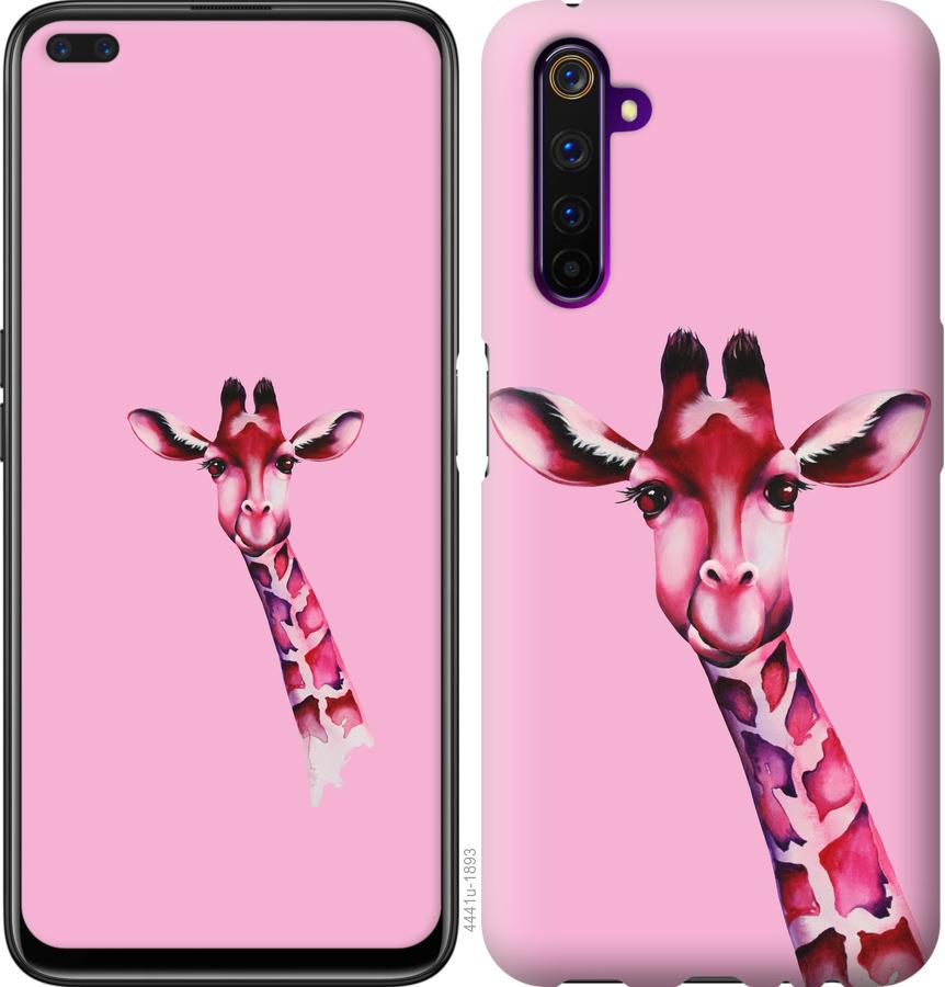 

Чохол на Realme 6 Pro Рожева жирафа