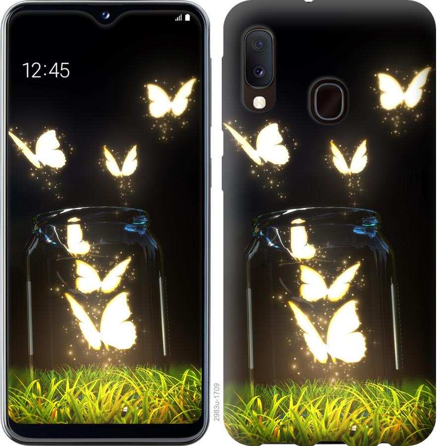 

Чохол на Samsung Galaxy A10s A107F Сяючі метелики