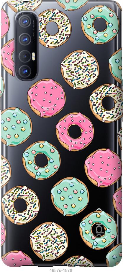 

Чехол на Oppo Reno 3 Pro Пончики 1