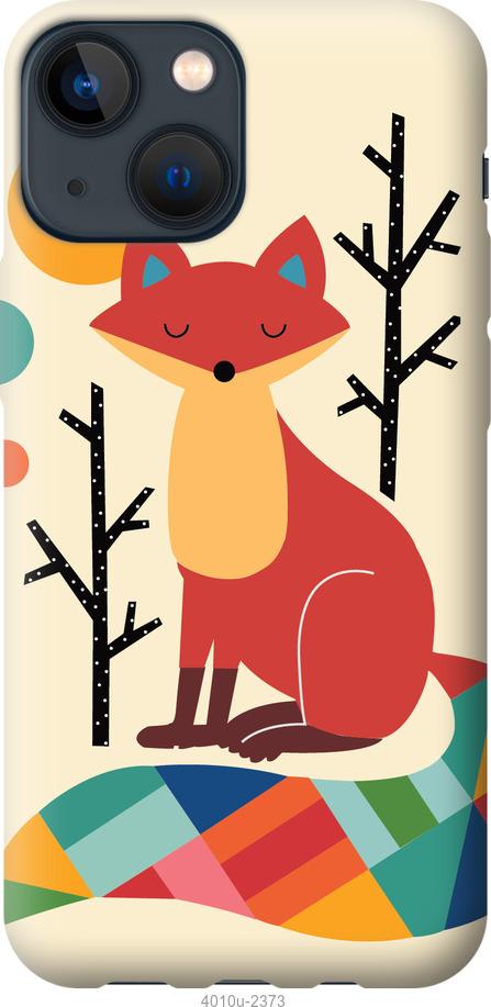 

Чехол на iPhone 13 Mini Rainbow fox