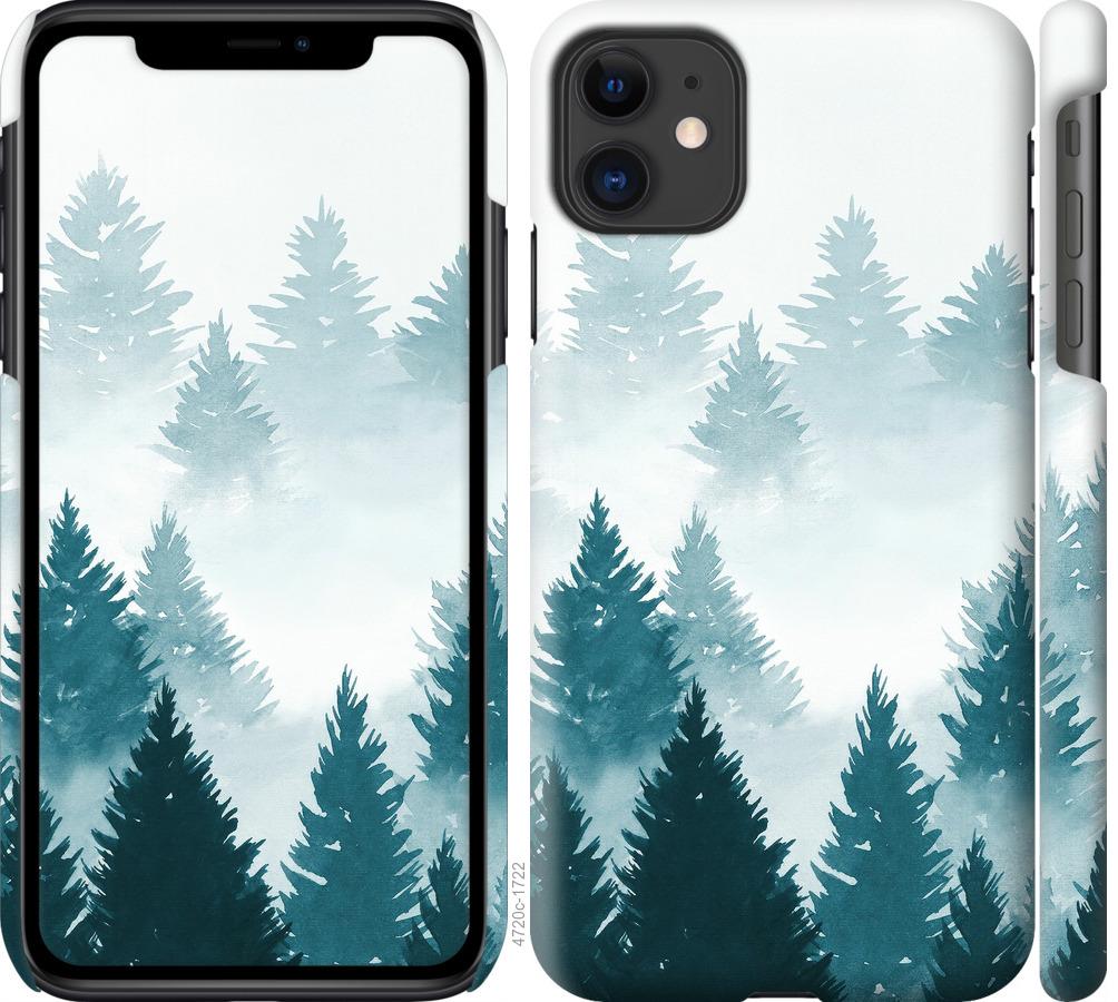 

Чохол на iPhone 11 Акварельні Ялинки