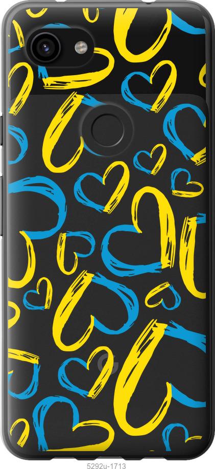 

Чехол на Google Pixel 3a XL Сердца UA
