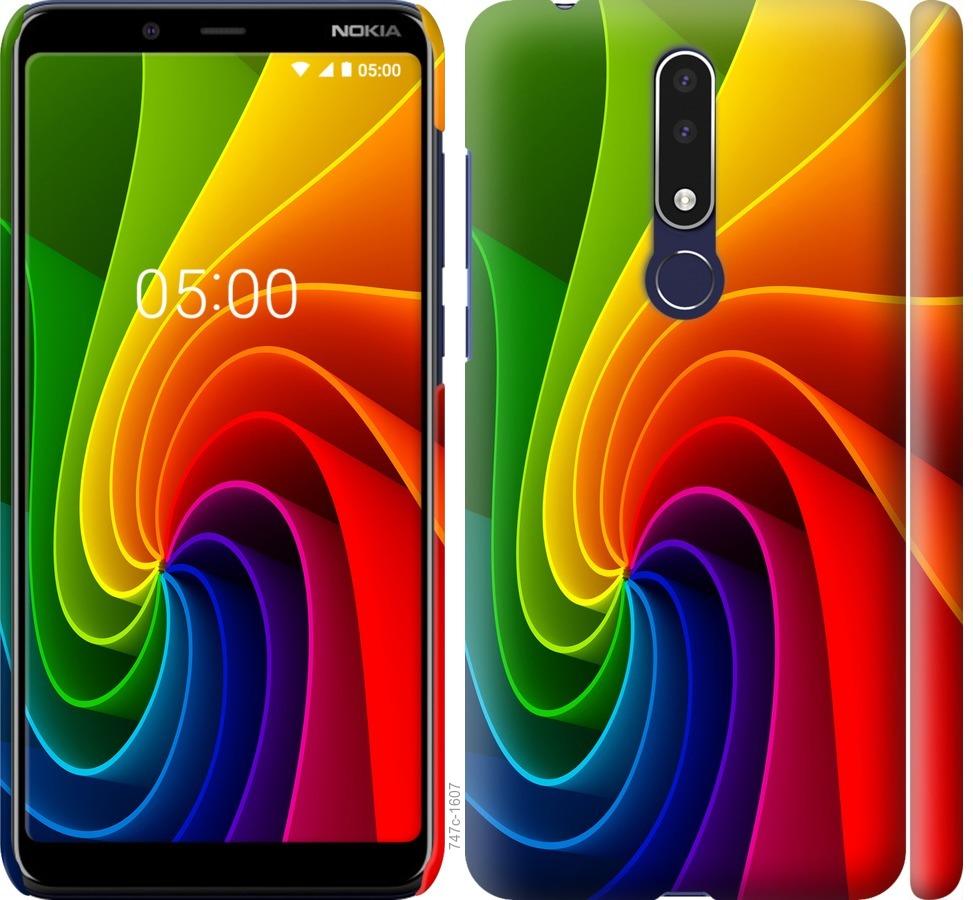 

Чохол на Nokia 3.1 Plus Райдужний вихор