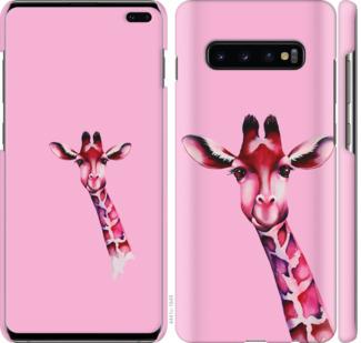 Чехол на Samsung Galaxy S10 Plus Розовая жирафа