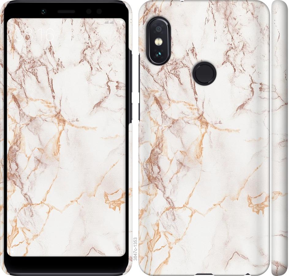 

Чехол на Xiaomi Redmi Note 5 Pro Белый мрамор