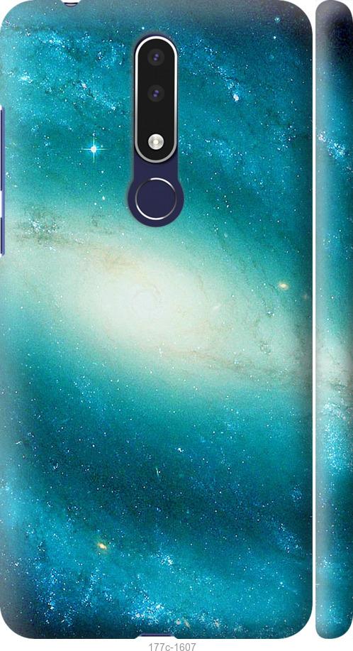 

Чехол на Nokia 3.1 Plus Голубая галактика