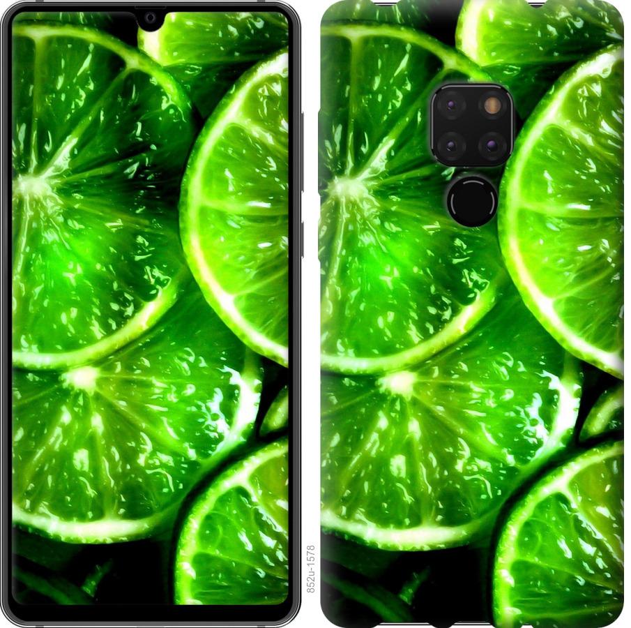 

Чохол на Huawei Mate 20 Зелені часточки лимона